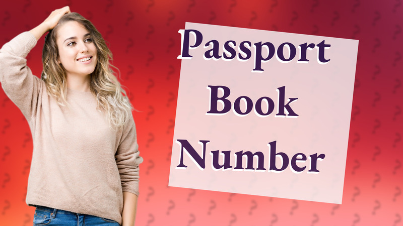 Passport Book Number