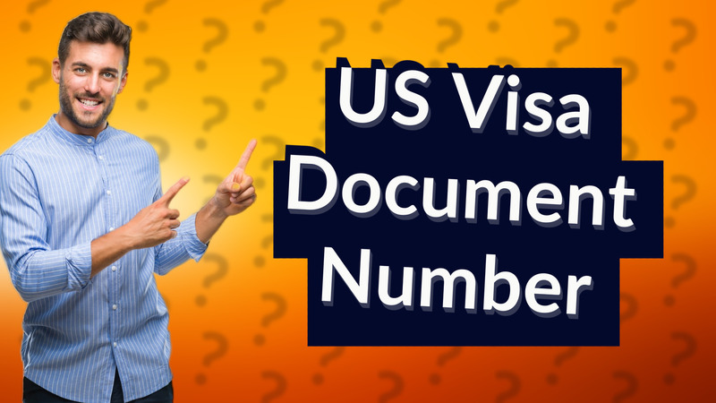 US Visa Document Number