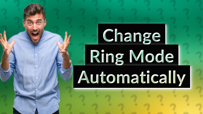 Change Ring Mode Automatically