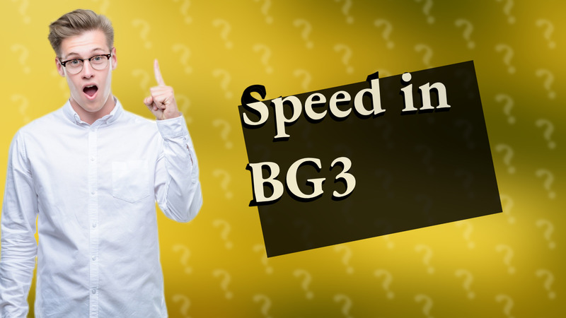Speed in BG3
