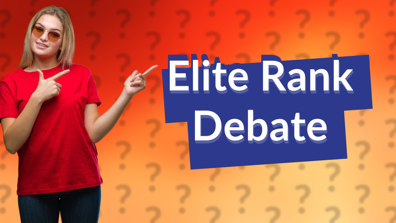 Elite Rank Debate
