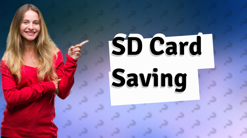 SD Card Saving