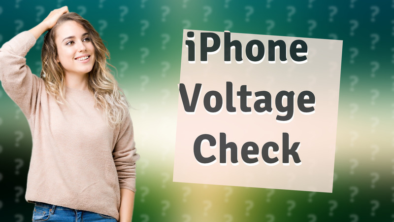 iPhone Voltage Check