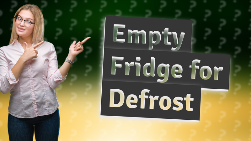 Empty Fridge for Defrost