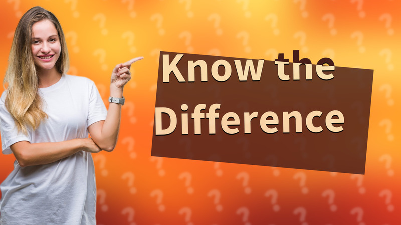 Know the Difference