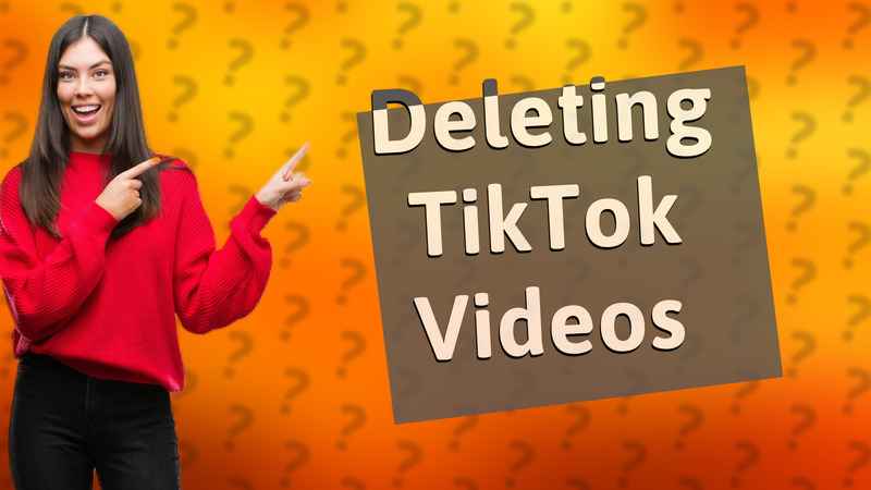 Deleting TikTok Videos