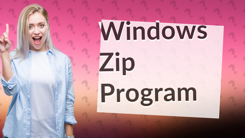 Windows Zip Program