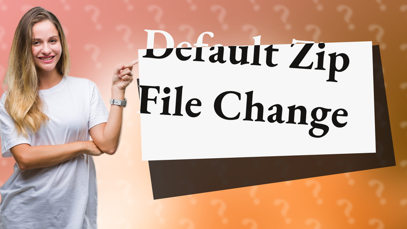 Default Zip File Change