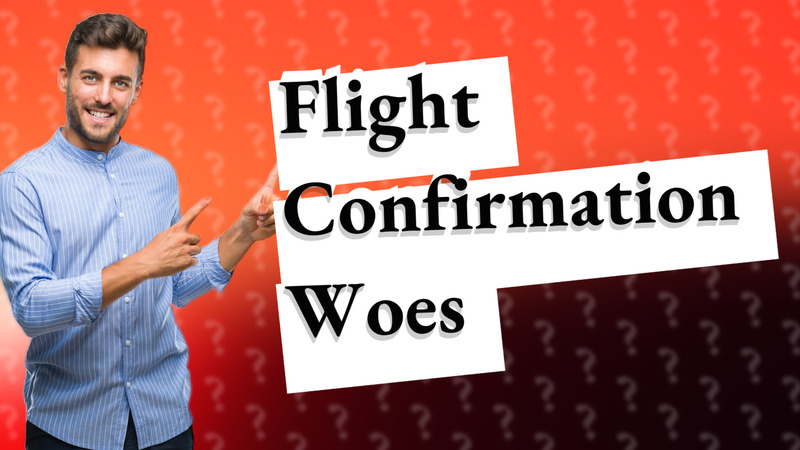 Flight Confirmation Woes