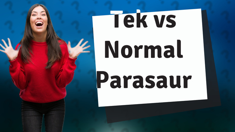 Tek vs Normal Parasaur