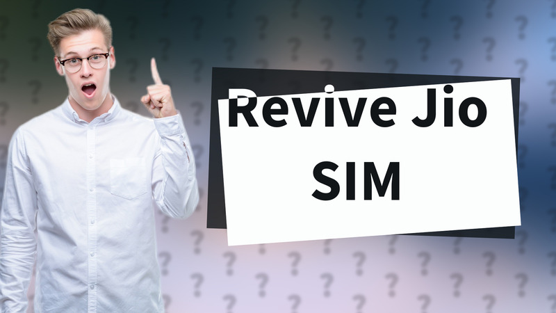 Revive Jio SIM