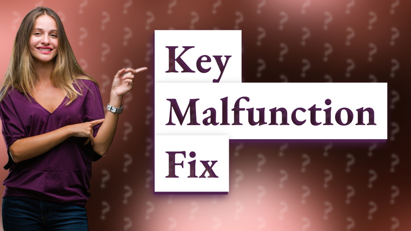 Key Malfunction Fix