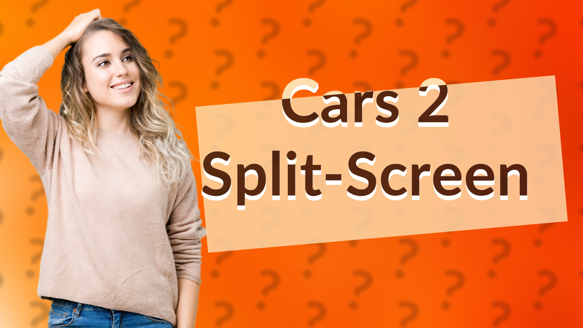 Cars 2 Split-Screen