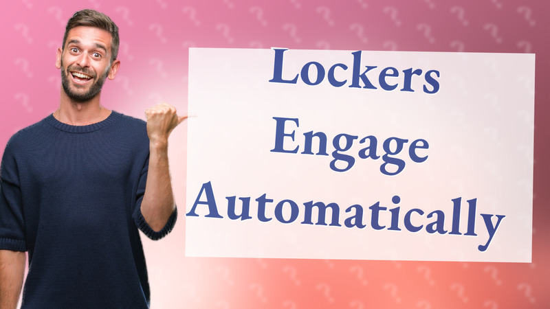 Lockers Engage Automatically