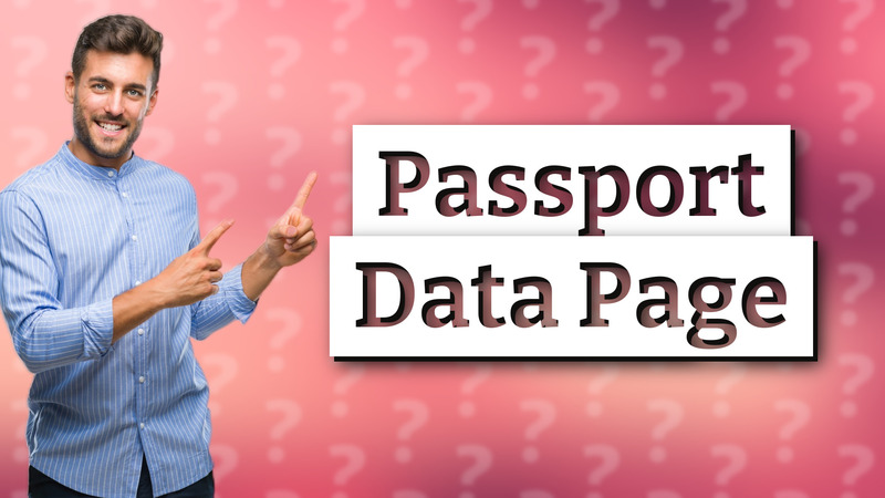 Passport Data Page