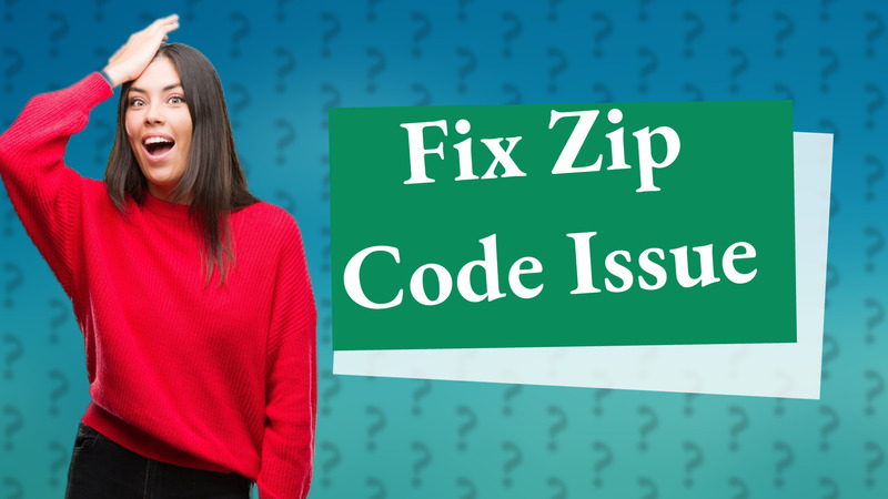Fix Zip Code Issue