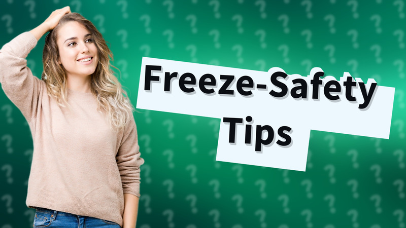 Freeze-Safety Tips