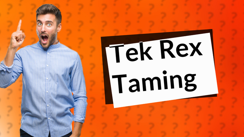Tek Rex Taming