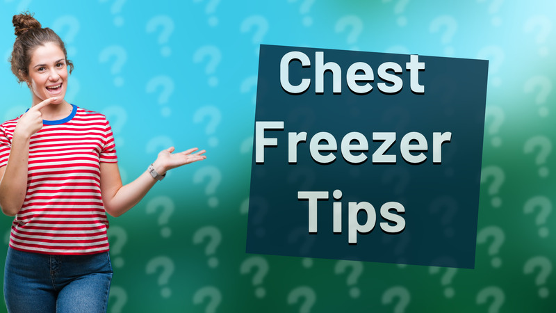 Chest Freezer Tips