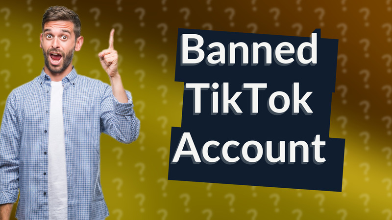 Banned TikTok Account