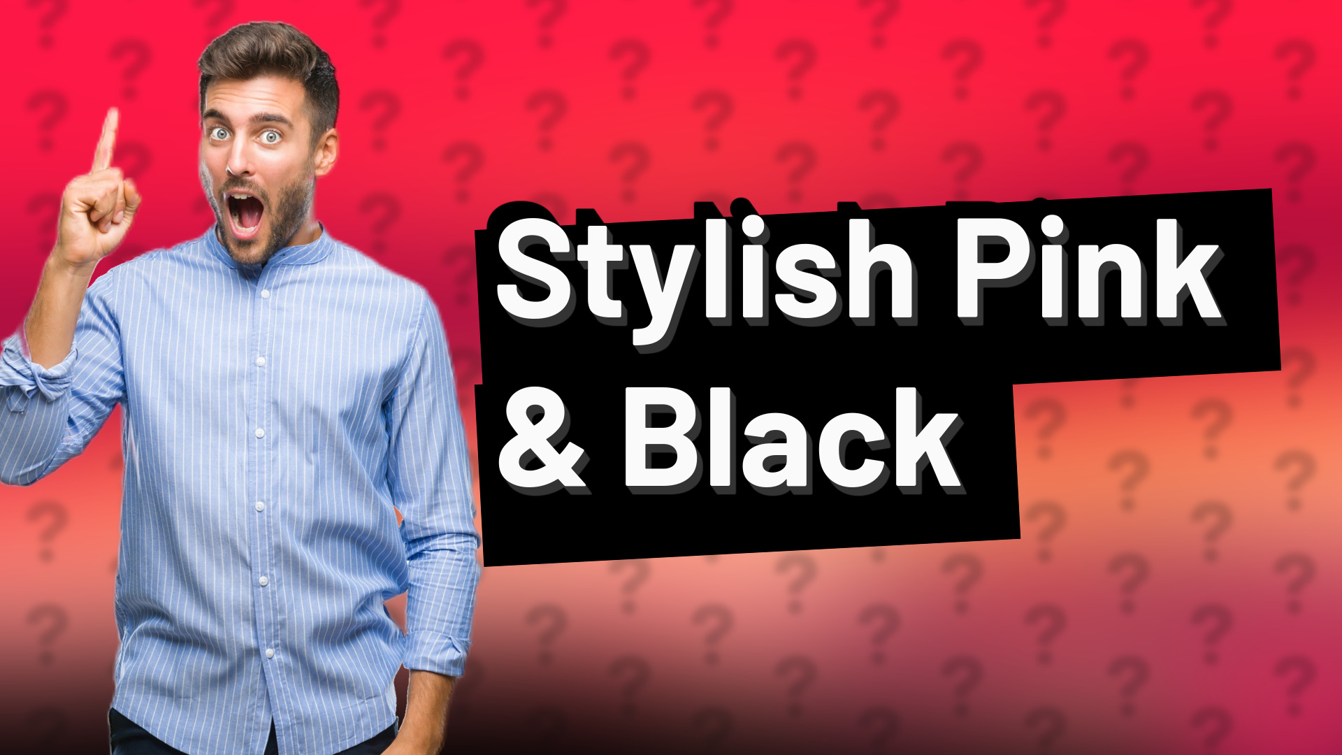 Stylish Pink & Black