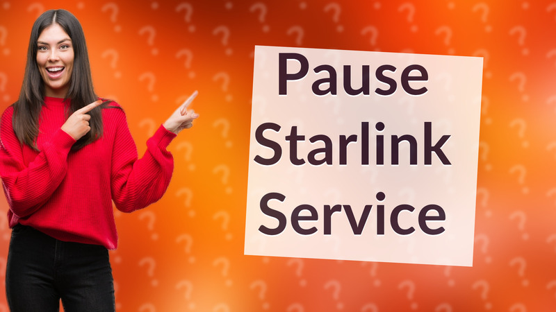 Pause Starlink Service