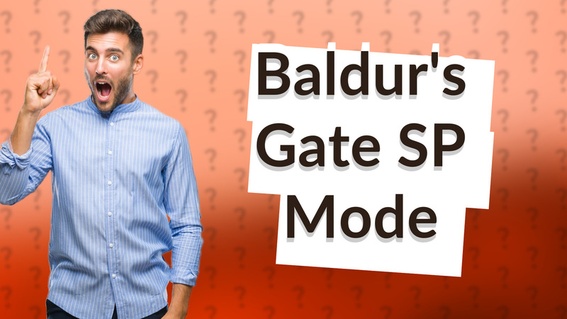 Baldur's Gate SP Mode