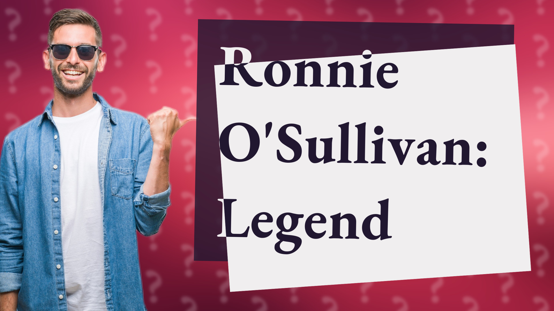 Ronnie O'Sullivan: Legend