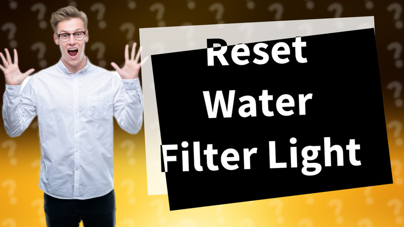 Reset Water Filter Light