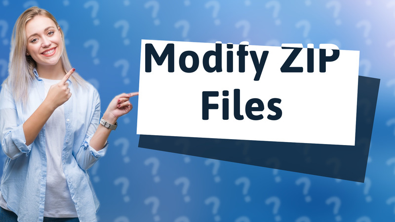 Modify ZIP Files