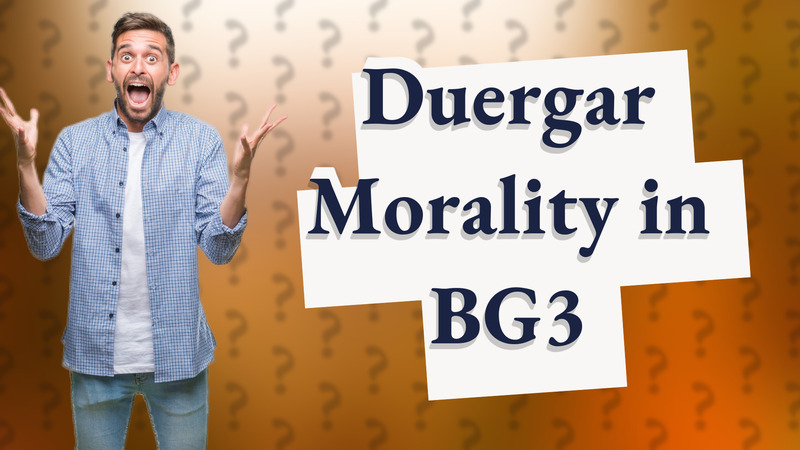 Duergar Morality in BG3