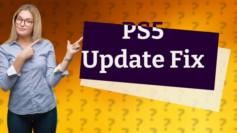 PS5 Update Fix