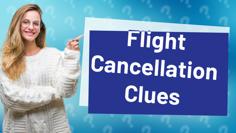 Flight Cancellation Clues