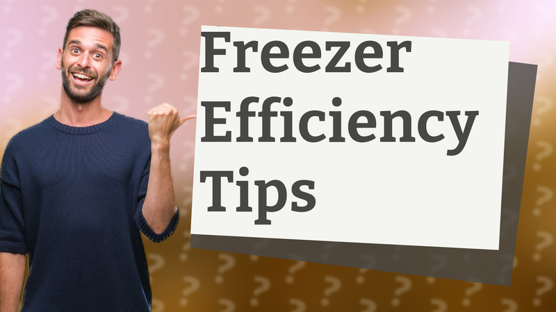 Freezer Efficiency Tips