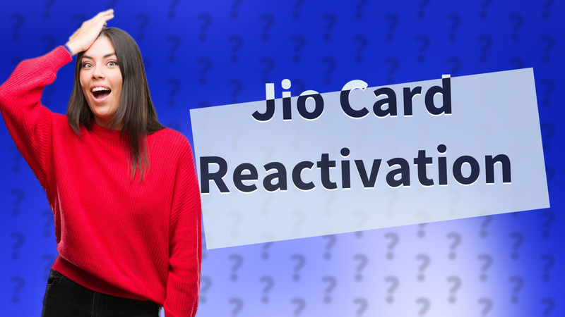 Jio Card Reactivation