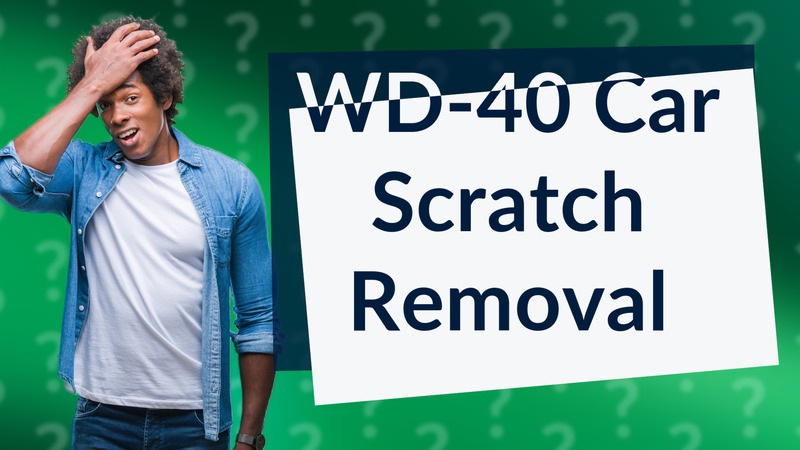 WD-40 Car Scratch Removal