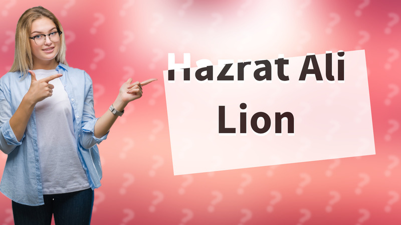 Hazrat Ali Lion