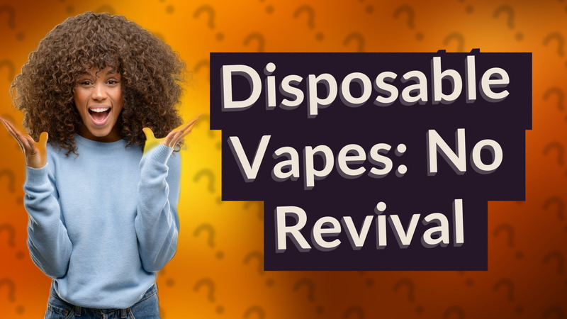 Disposable Vapes: No Revival