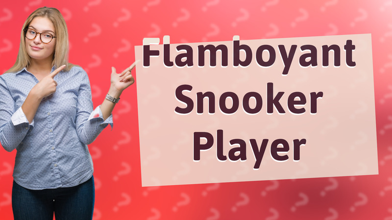 Flamboyant Snooker Player