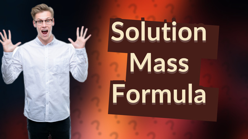 Solution Mass Formula