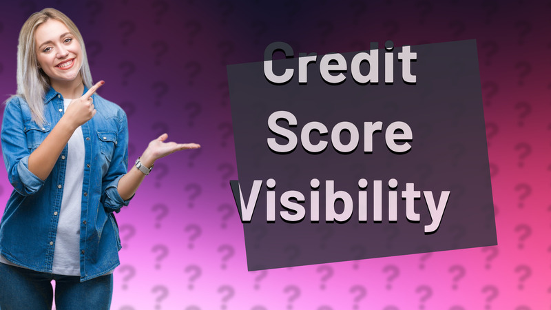Credit Score Visibility