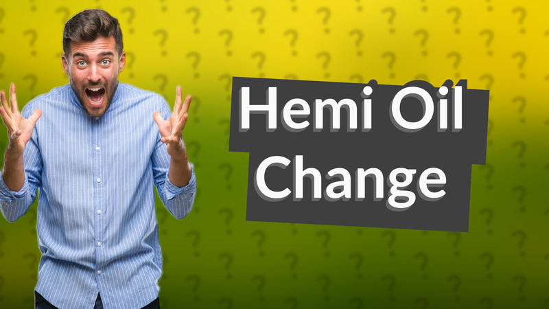 Hemi Oil Change