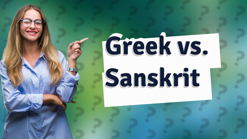 Greek vs. Sanskrit