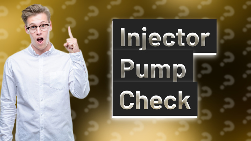Injector Pump Check
