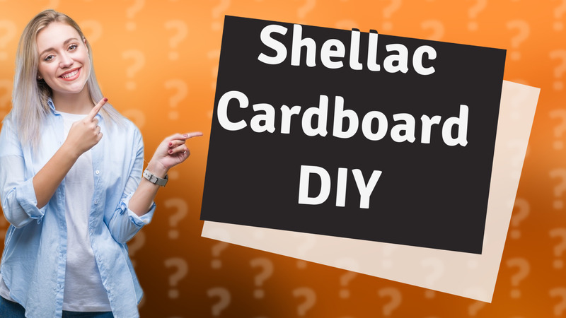 Shellac Cardboard DIY