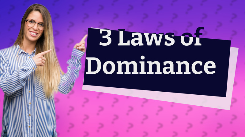 3 Laws of Dominance