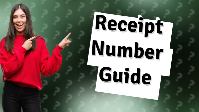Receipt Number Guide