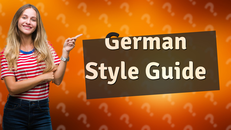 German Style Guide