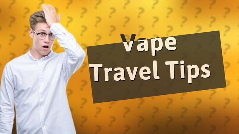 Vape Travel Tips