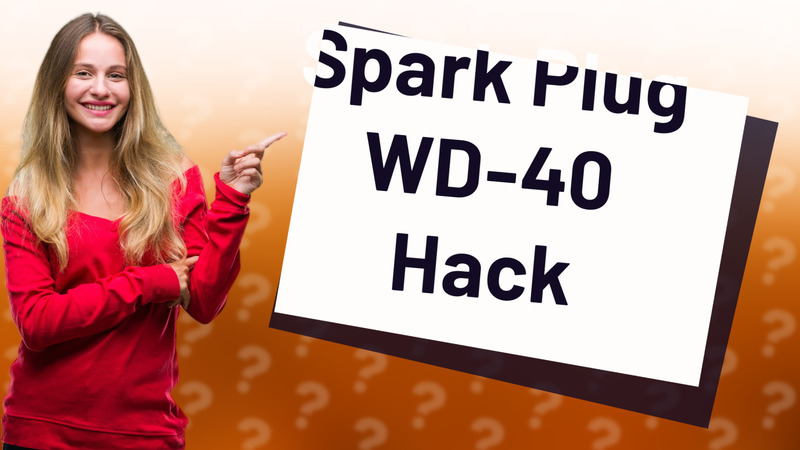 Spark Plug WD-40 Hack
